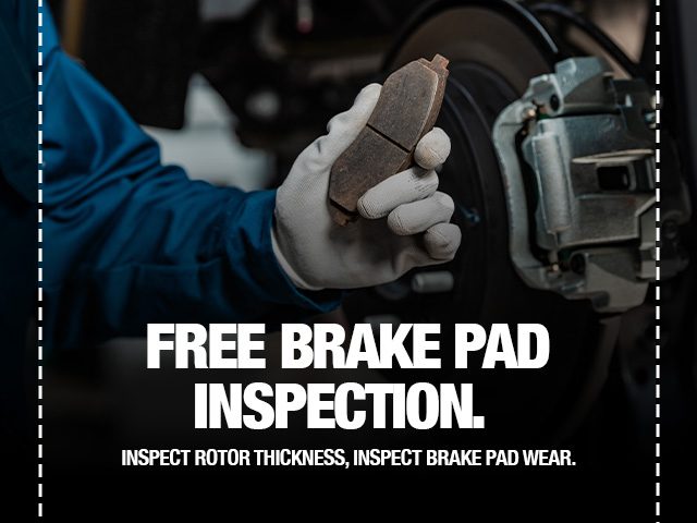 Free Brake Pad Inspection