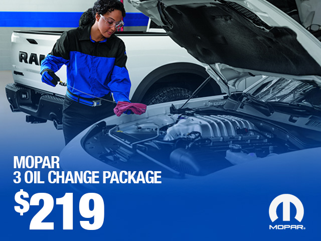 Mopar 3 Oil Change Package