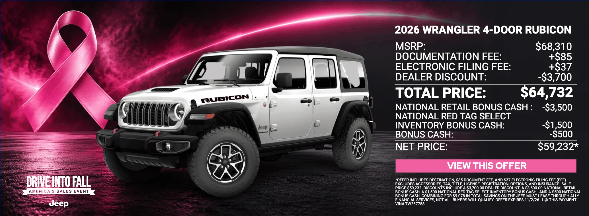 NEW 2026 WRANGLER 4DR RUBICON