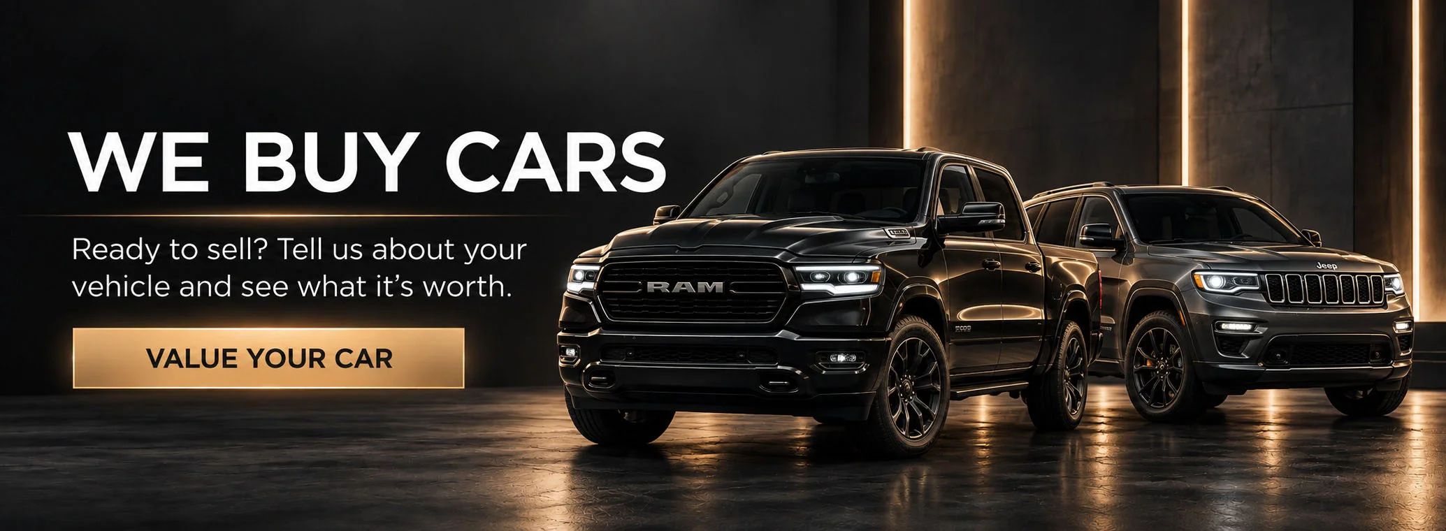 Crystal CDJR | WE BUY YOUR CARS BANNER